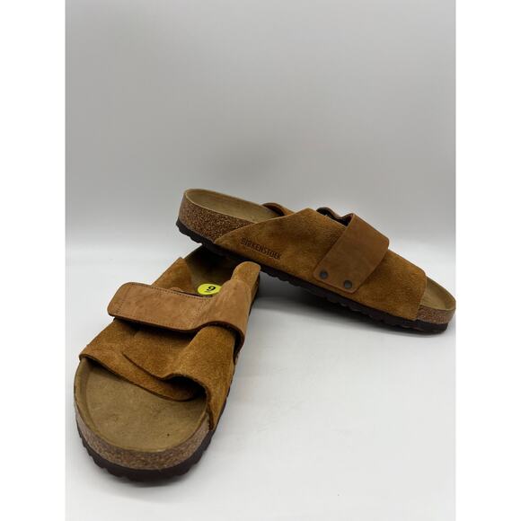 Birkenstock Kyoto Mink Nubuck Suede Leather Slides Men's Size 9 - Picture 14 of 16